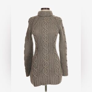 Christopher Esber SoHo Cable Knit Turtleneck Fisherman Sweater Wool Cashmere S